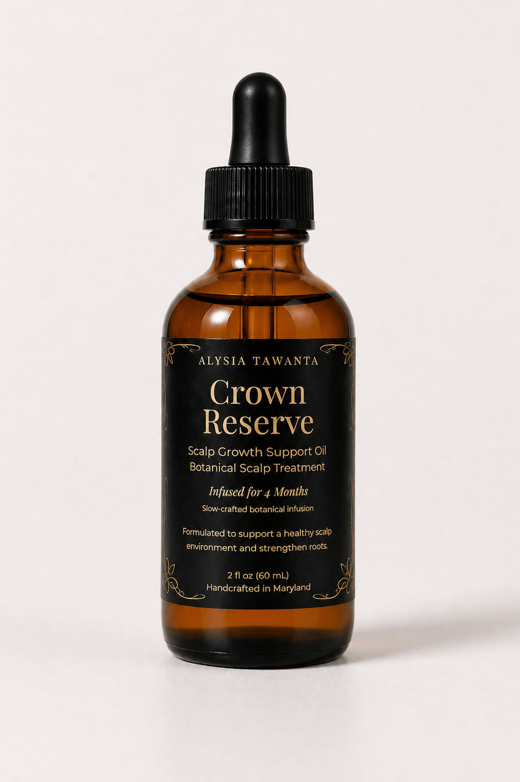 Crown Reserve Scalp Oil | 12-Herb Botanical for Density, Edges + Regrowth