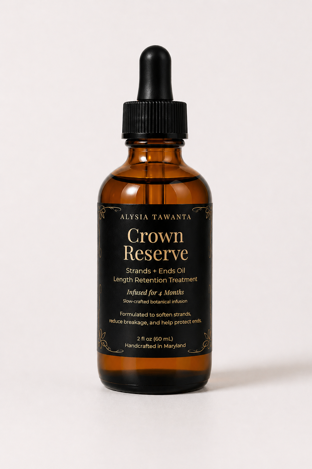 Crown Reserve Strands + Ends Length Retention Oil | 2 oz